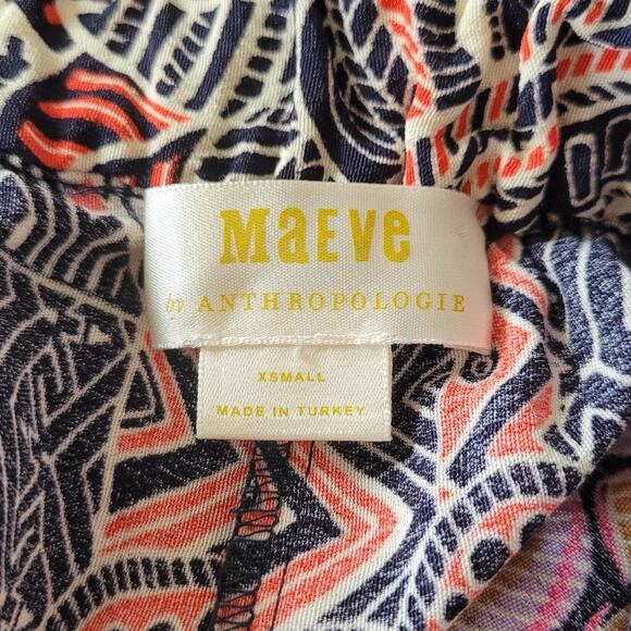 Maeve By Anthropologie Wide-Leg Rooibos Cropped Pants Women's XS - Picture 2 of 2
